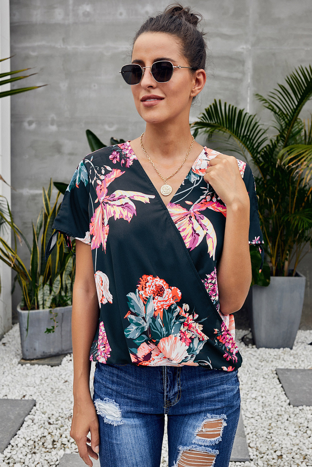 Floral Twist Top